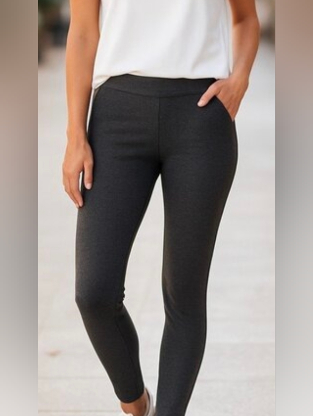 St. John's Bay Black Slim Leg Pants